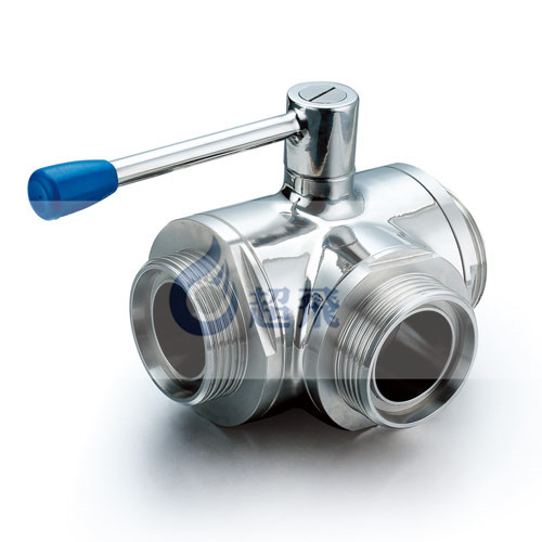 衛生級外螺紋三通球閥