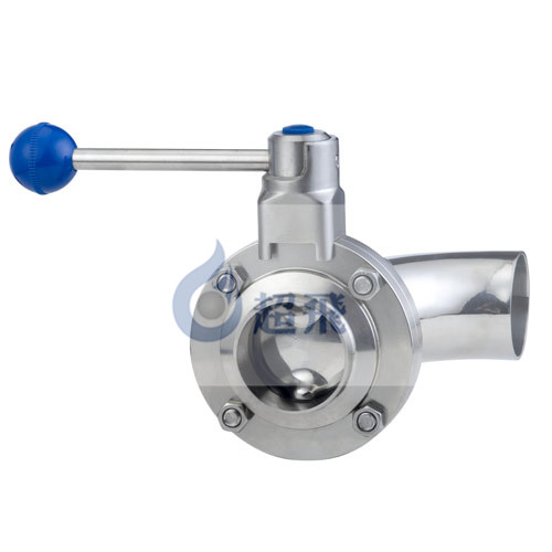 衛生級帶彎頭蝶閥